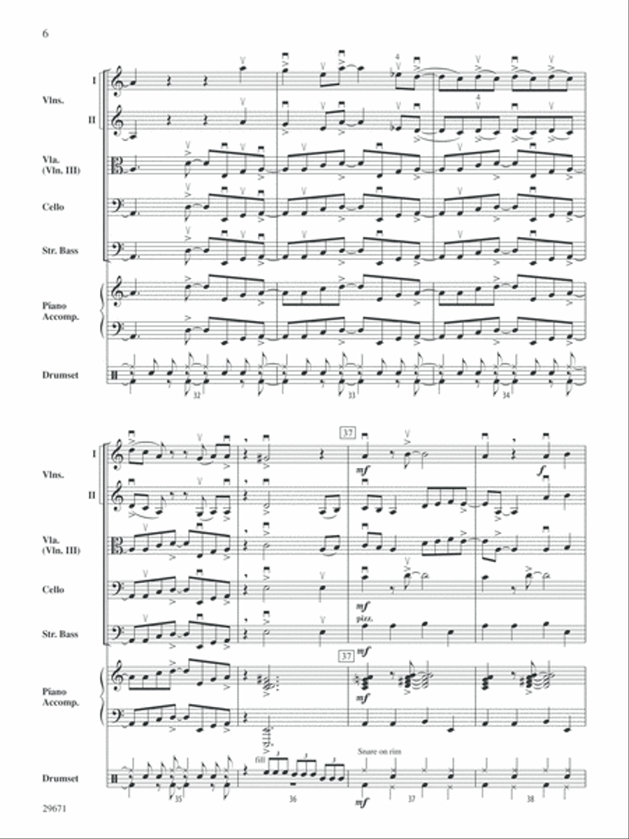 Moondance: Score String Orchestra scores gallery preview page 6