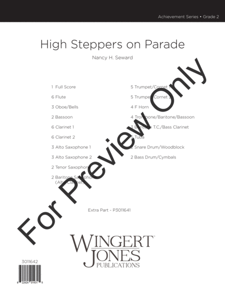 High Steppers On Parade - Full Score