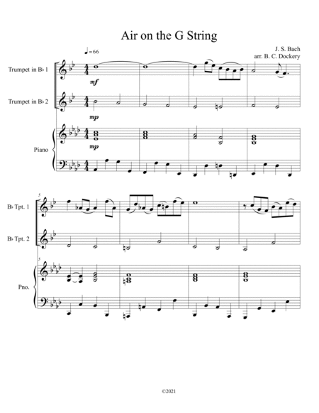 20 Classical Themes for 2 Trumpets with Piano Accompaniment image number null