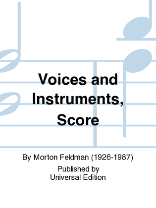 Book cover for Voices and Instruments, Score
