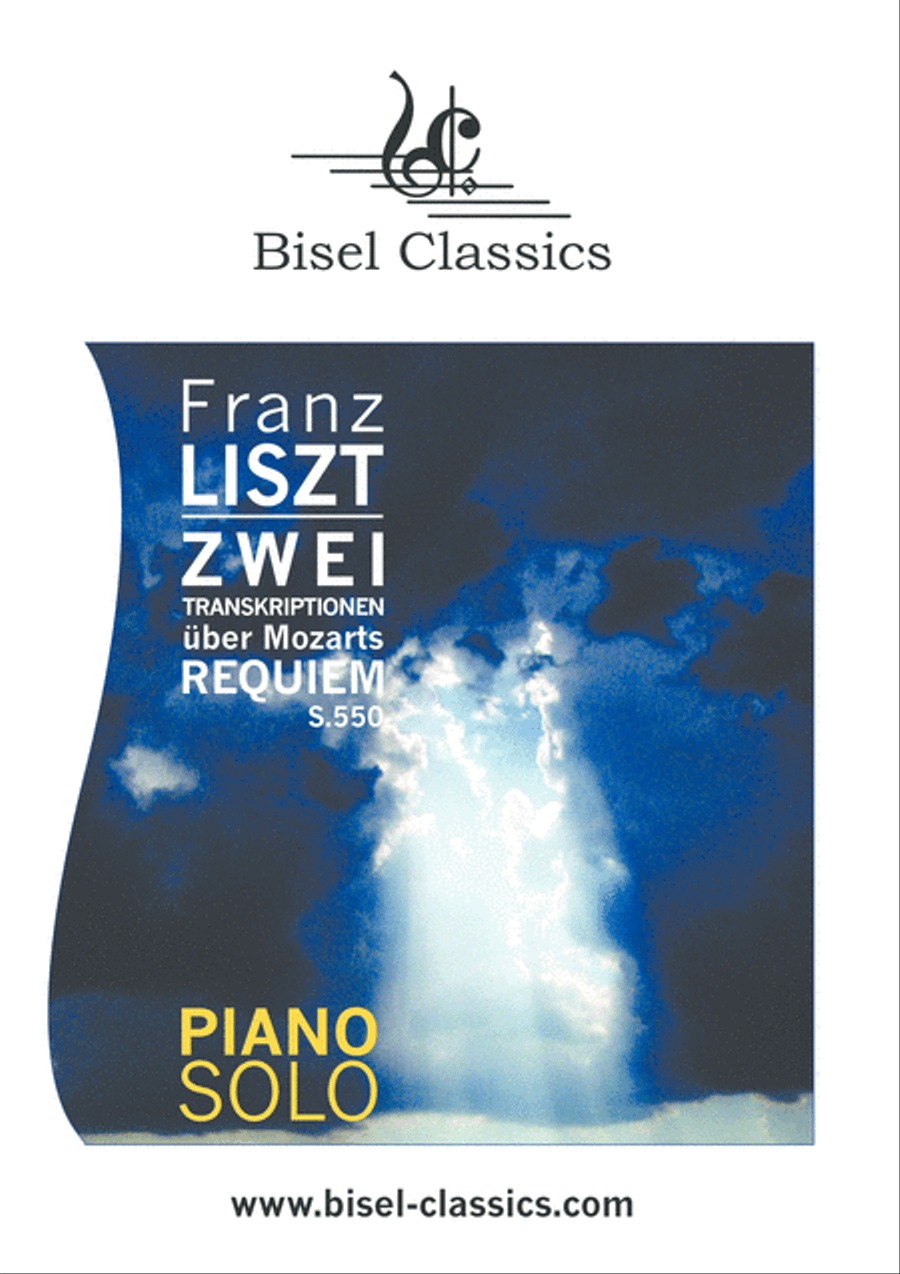 Zwei Transkriptionen uber Mozart's Requiem, S.550 Confutatis maledictis Lacrymosa Piano Solo scores gallery preview page 1