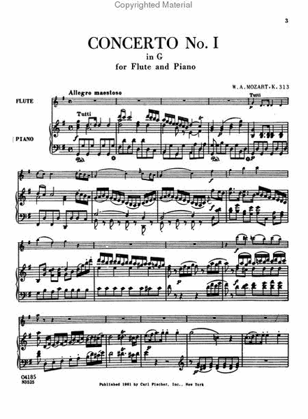 Concerto No. 1 In G Major