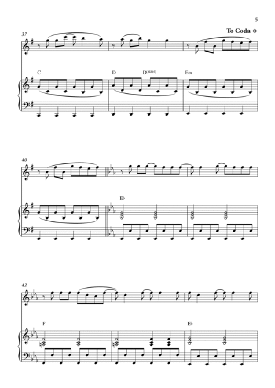 Every Breath You Take Alto Recorder scores gallery preview page 5