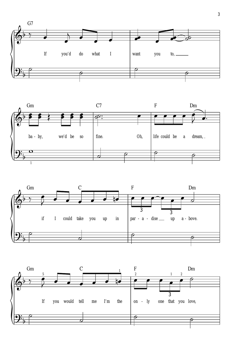Sh-Boom (Life Could Be a Dream) Easy Piano scores gallery preview page 3