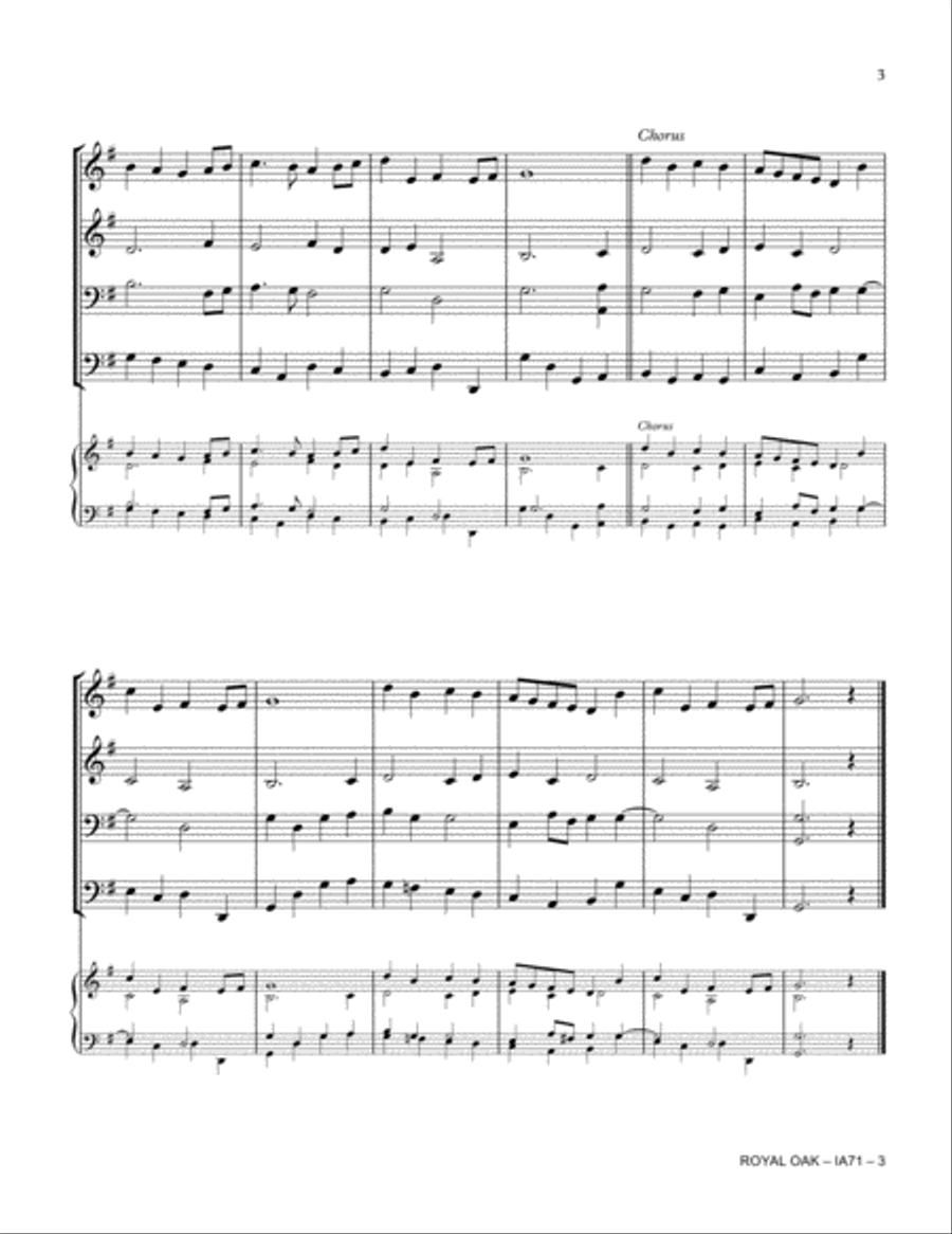 ROYAL OAK (All Things Bright And Beautiful) Small Ensemble scores gallery preview page 3