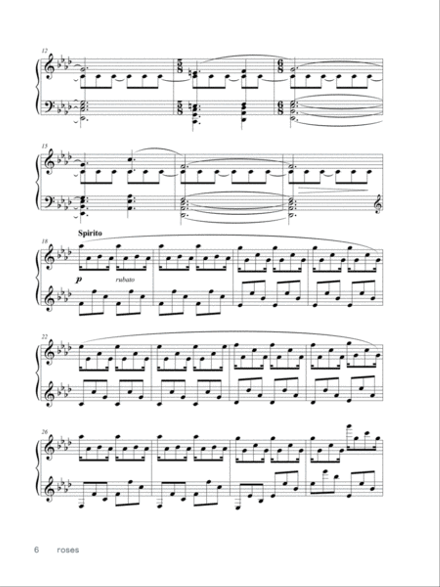 Dans ma main Piano Solo scores gallery preview page 6