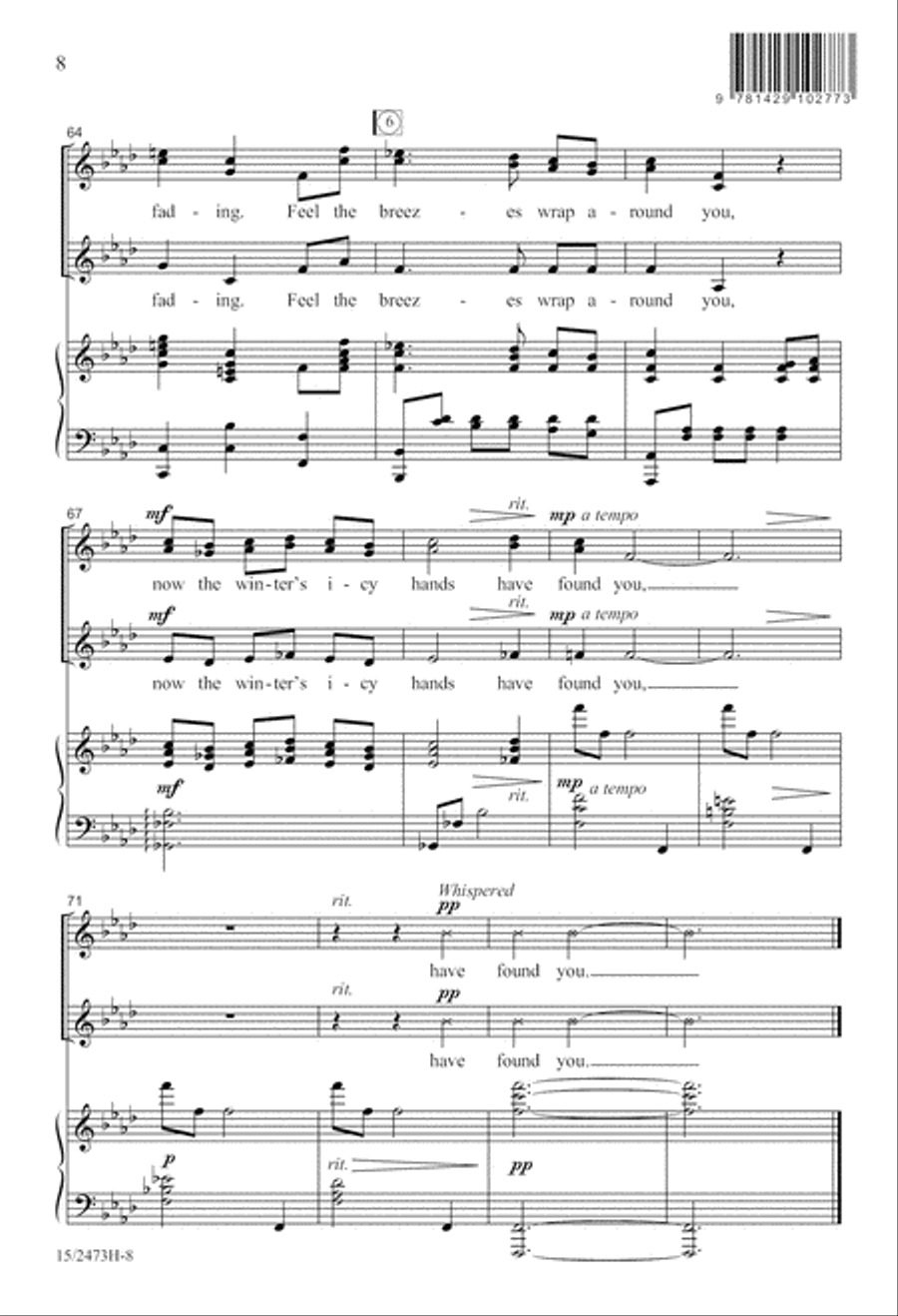 The Hands of Winter SSA scores gallery preview page 9