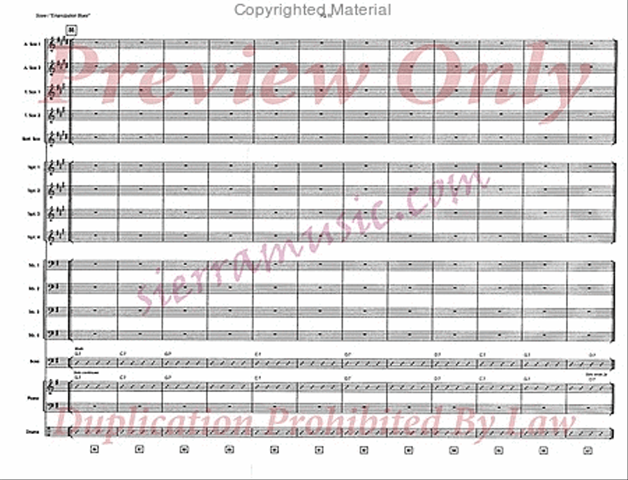 Emancipation Blues Big Band scores gallery preview page 12