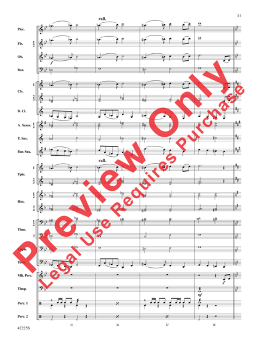 Mountain Strong Concert Band scores gallery preview page 11