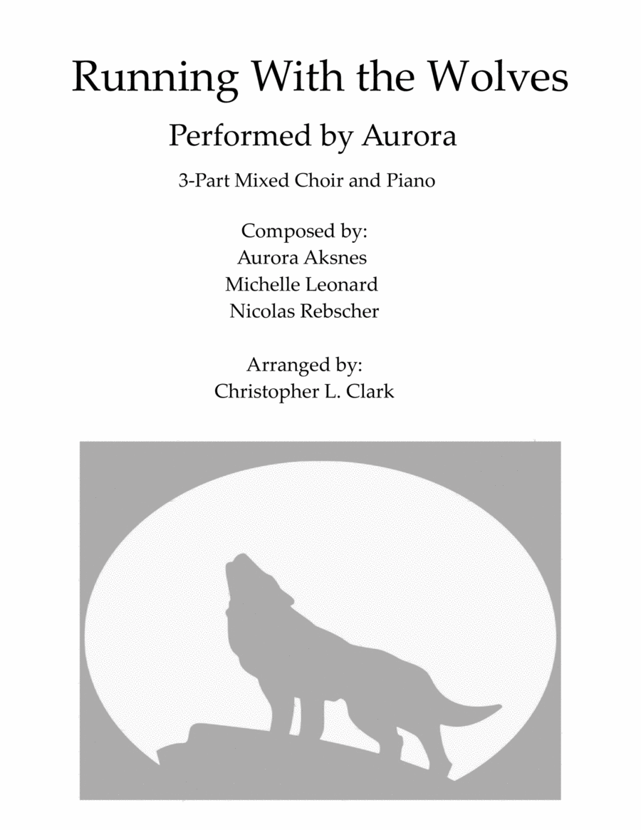 Running With The Wolves 3-Part scores gallery preview page 1