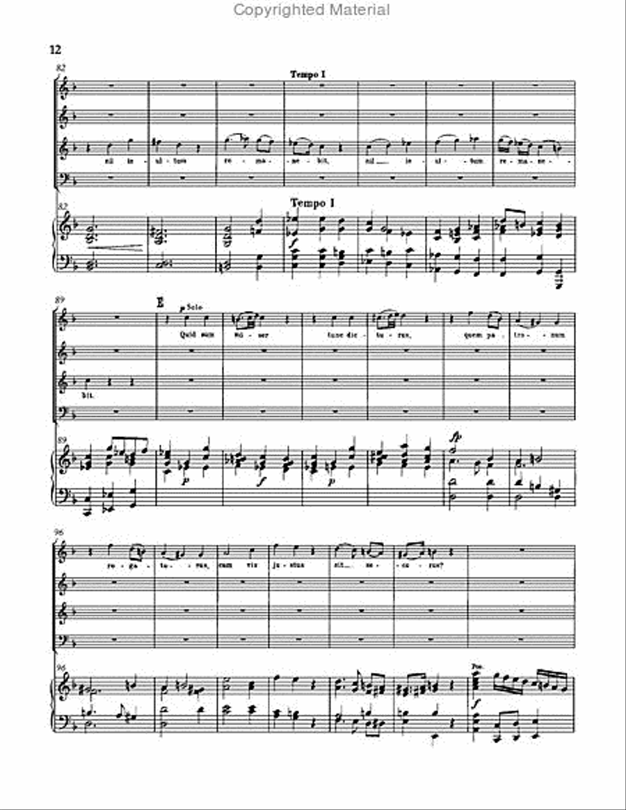 Requiem in D minor, WAB 39 Choir scores gallery preview page 12