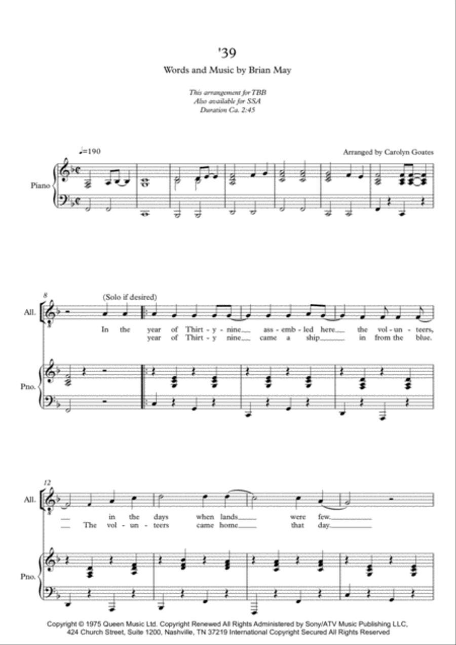 '39 '39 TTBB scores gallery preview page 1