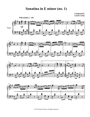 Sonatina in E minor, no. 1