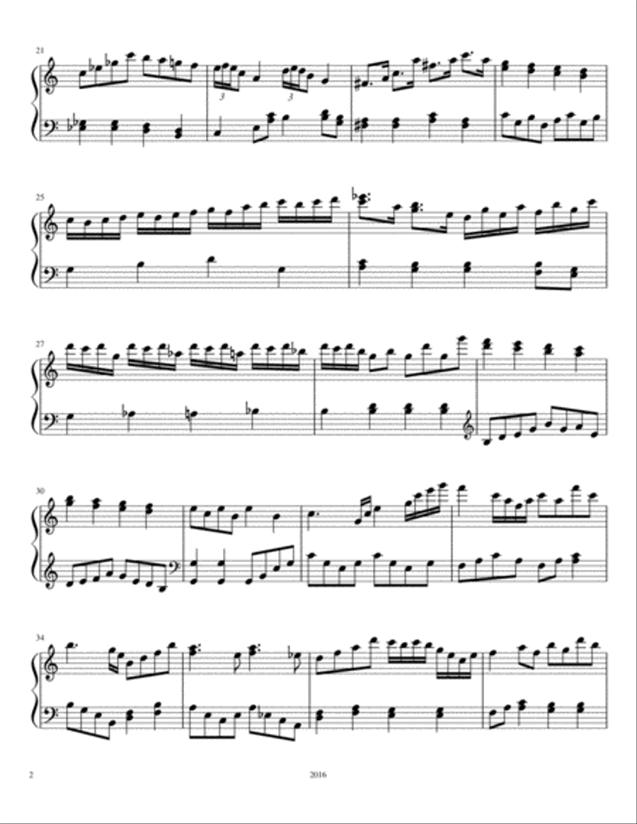 Moonlight Serenade Easy Piano scores gallery preview page 2