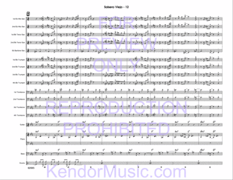Salsero Viejo Jazz Ensemble scores gallery preview page 13