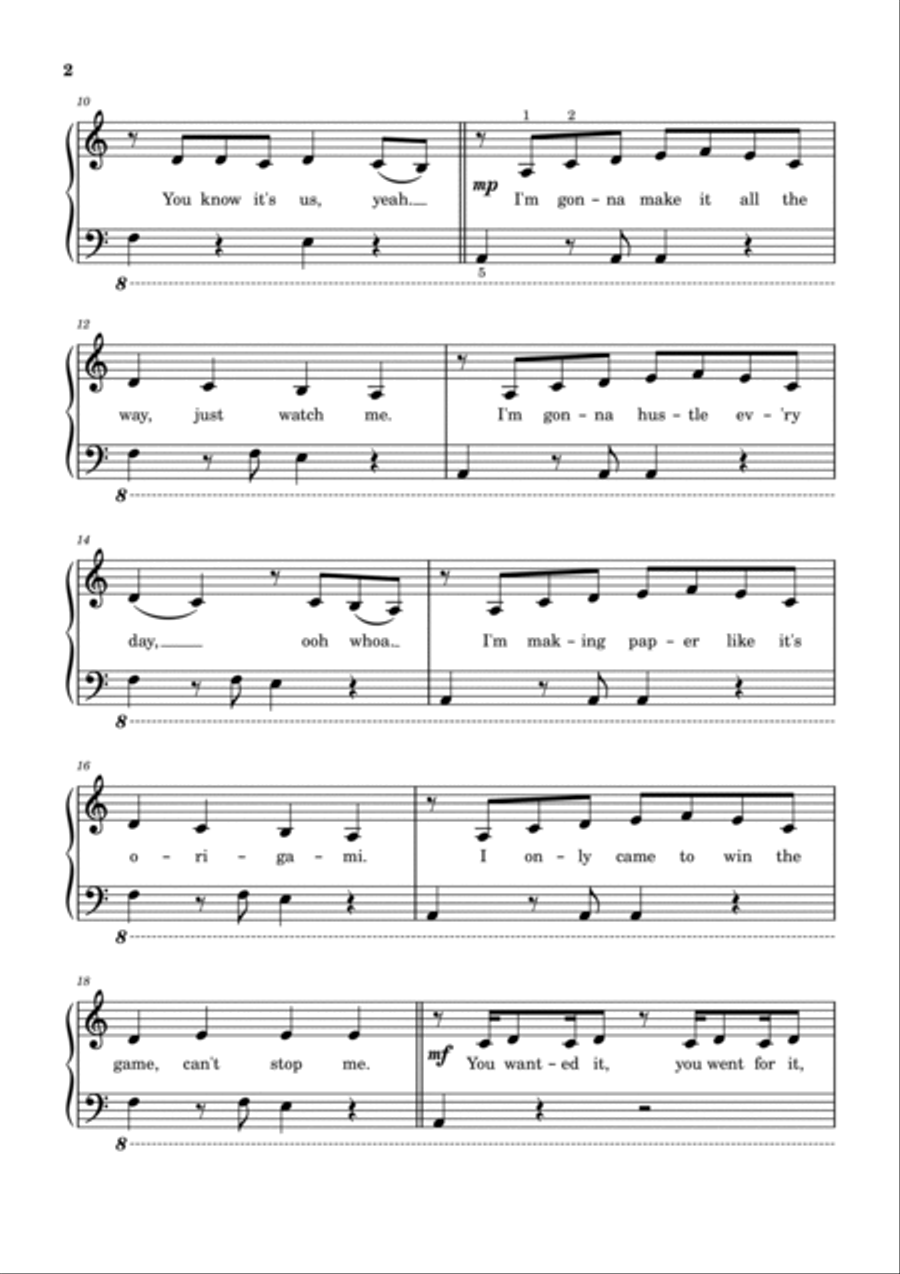 U Know What's Up Voice scores gallery preview page 3