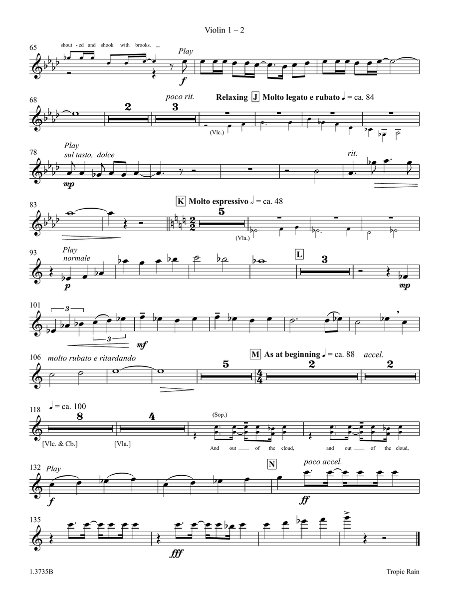 Tropic Rain Tropic Rain Choir scores gallery preview page 2