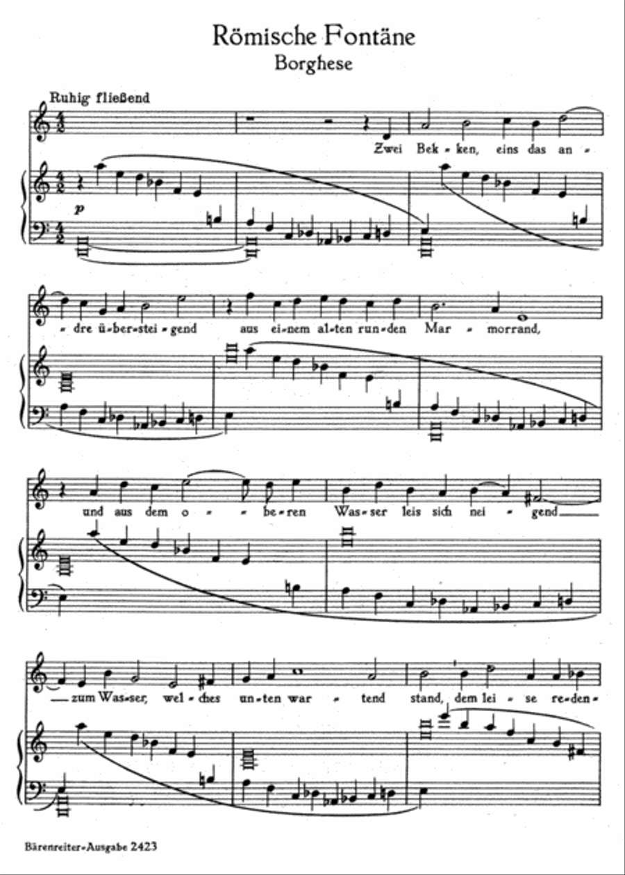 Das Karussell und andere Rilke-Gedichte, Op. 50/2 High Voice scores gallery preview page 2