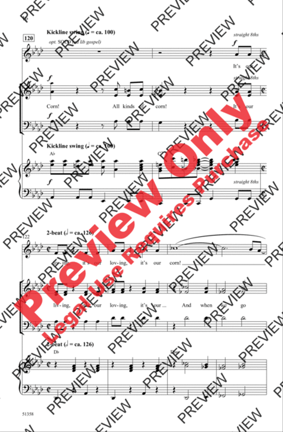 Corn Corn 3-Part scores gallery preview page 16
