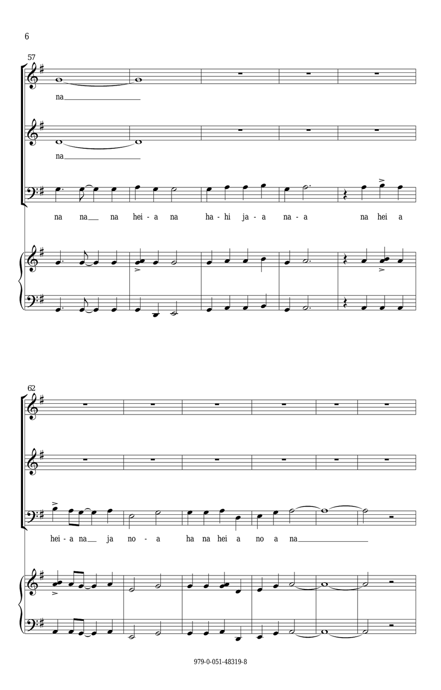 Eatnemen Vuelie (Song Of The Earth) (arr. Emily Crocker) 3-Part scores gallery preview page 6
