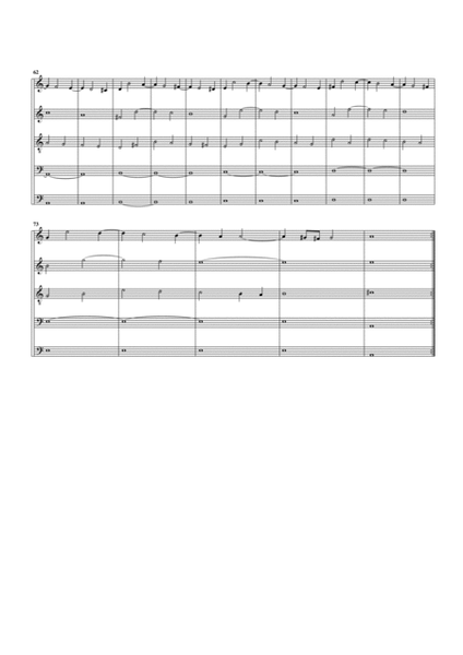 Paduan no.4 SSWV 42 (arrangement for 5 recorders)