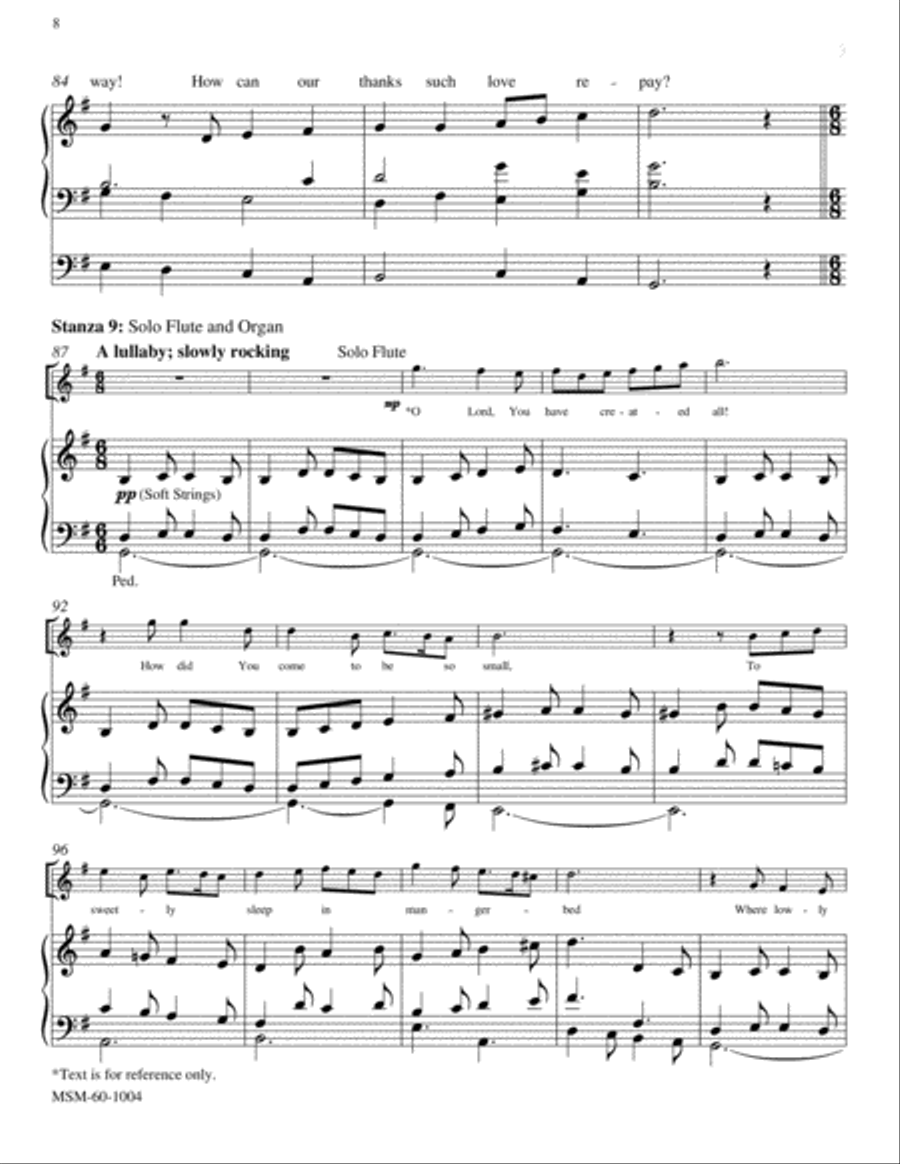 From Heaven Above (Full Score) Choir scores gallery preview page 5