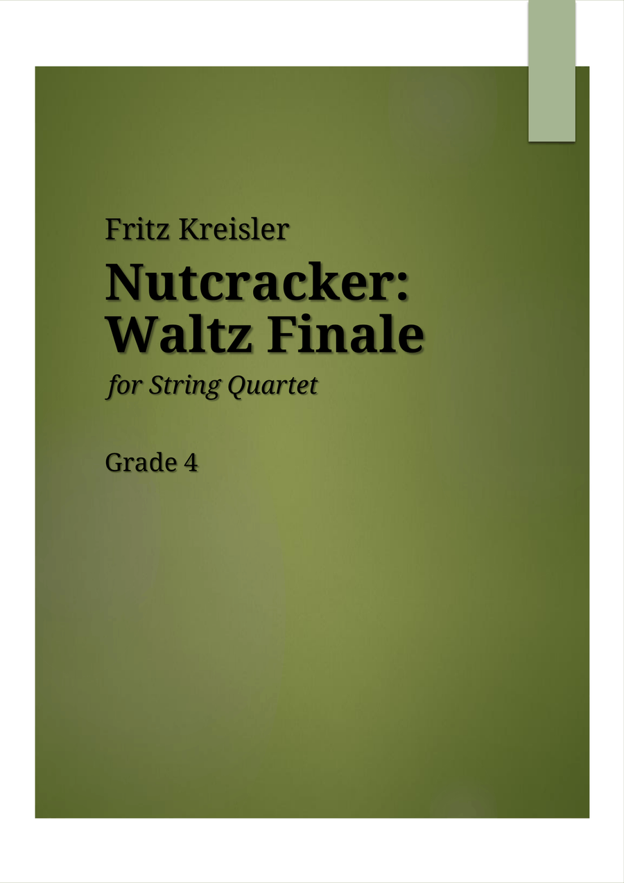 Tchaikovsky: Nutcracker Waltz Finale (for Piano Quartet) Piano Quartet scores gallery preview page 1