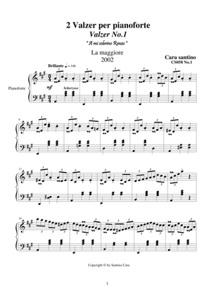 2 Waltzes for piano - CS058