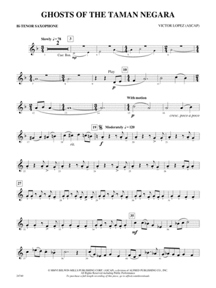 Ghosts of the Taman Negara: B-flat Tenor Saxophone