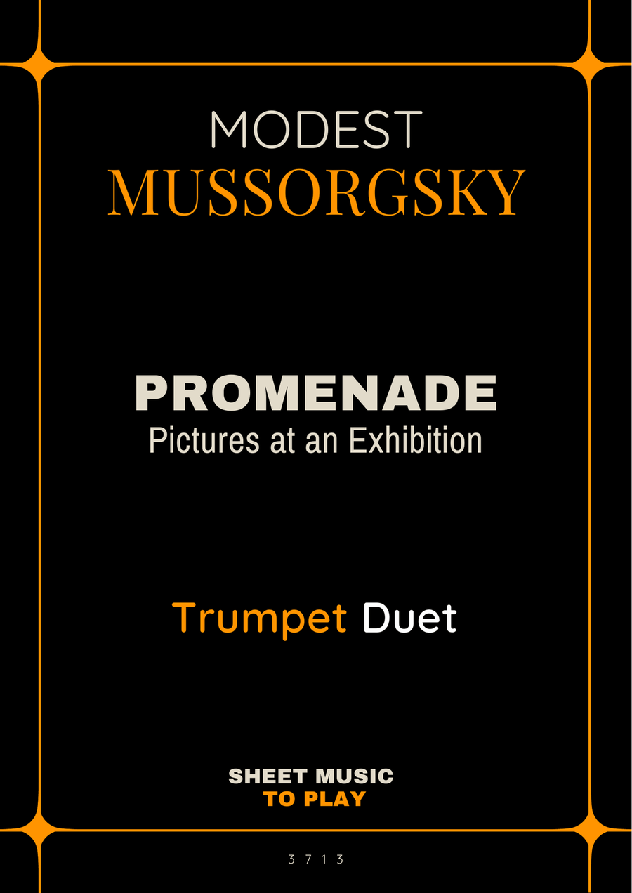Pictures at an Exhibition - Promenade - Trumpet Duet Trumpet Duet scores gallery preview page 1