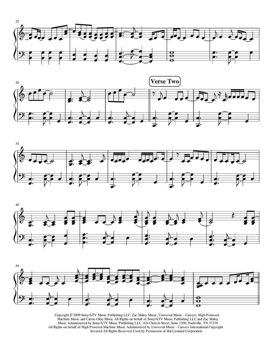 Temporary Home Easy Piano scores gallery preview page 2