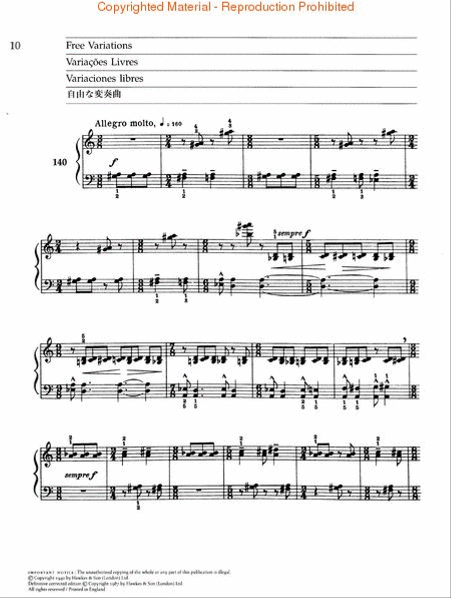 Mikrokosmos Volume 6 (Blue) Piano Method scores gallery preview page 2