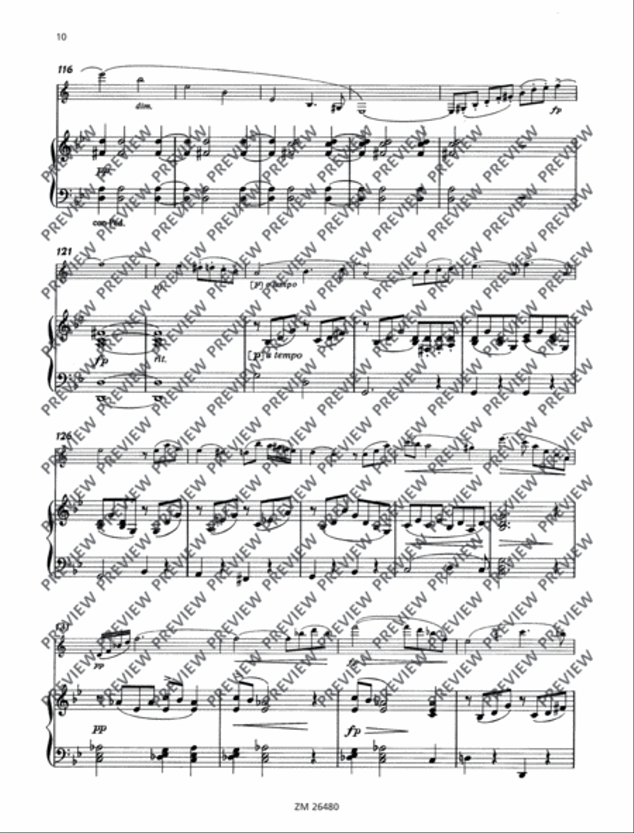 Sonata G minor ”Arpeggione Clarinet Solo scores gallery preview page 11