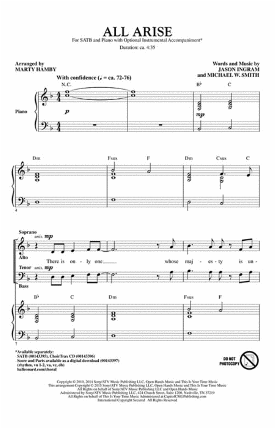 All Arise Choir scores gallery preview page 2