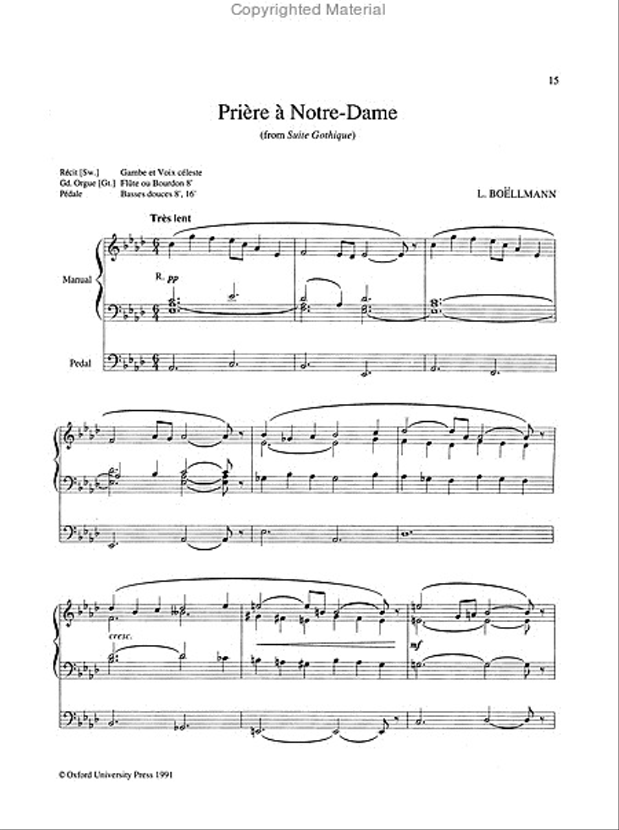 The Oxford Book of Wedding Music with pedals