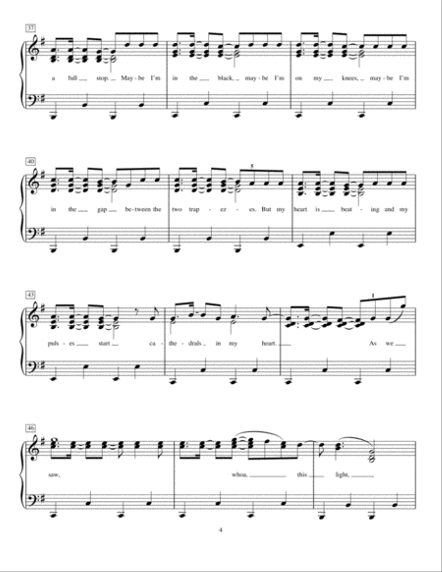 Every Teardrop Is A Waterfall Piano Method scores gallery preview page 4