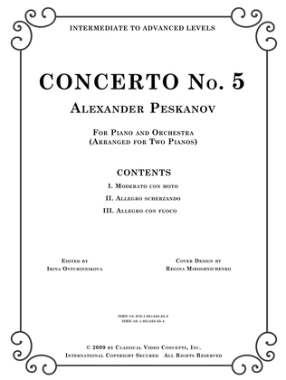 Book cover for Concerto No. 5 for Piano and Orchestra (Second Edition)