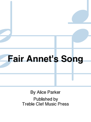 Book cover for Fair Annet's Song