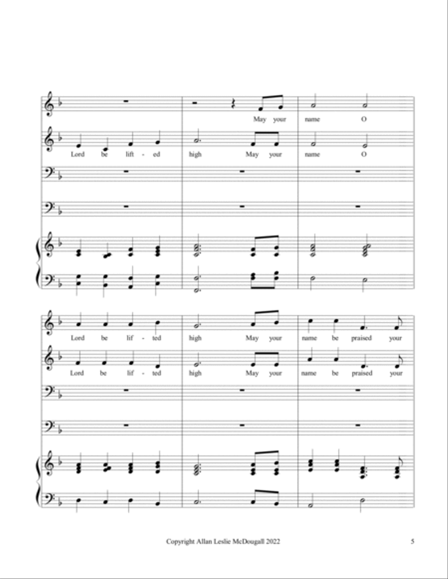 Petition of the Saints Petition of the Saints 4-Part scores gallery preview page 5