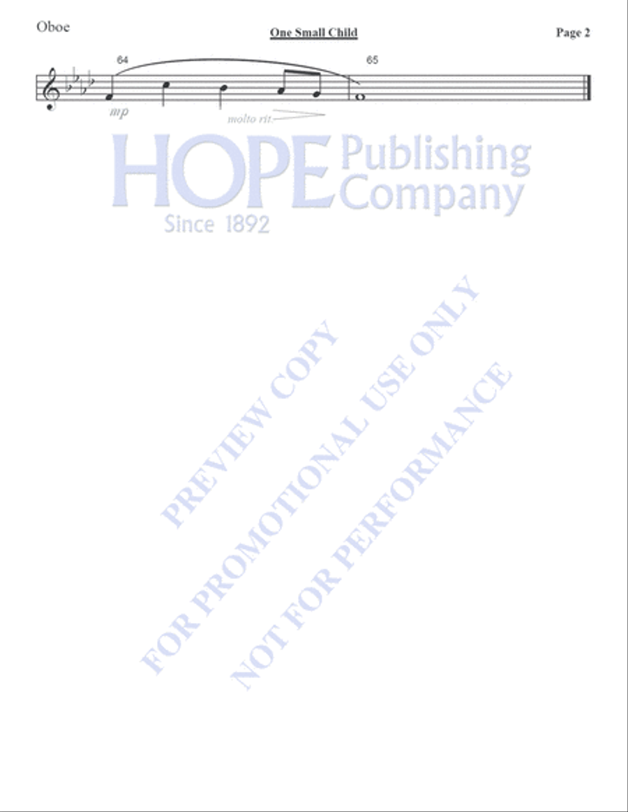One Small Child Orchestra scores gallery preview page 21