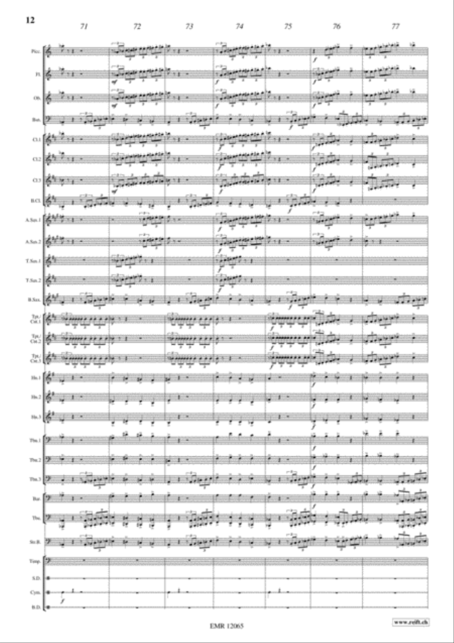 Lyon Concert Band scores gallery preview page 13