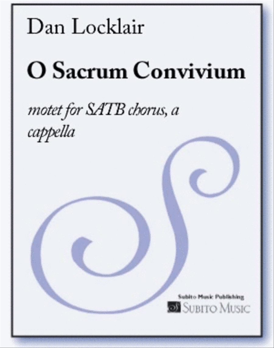 O Sacrum Convivium (O Sacred Banquet) motet 4-Part scores gallery preview page 1