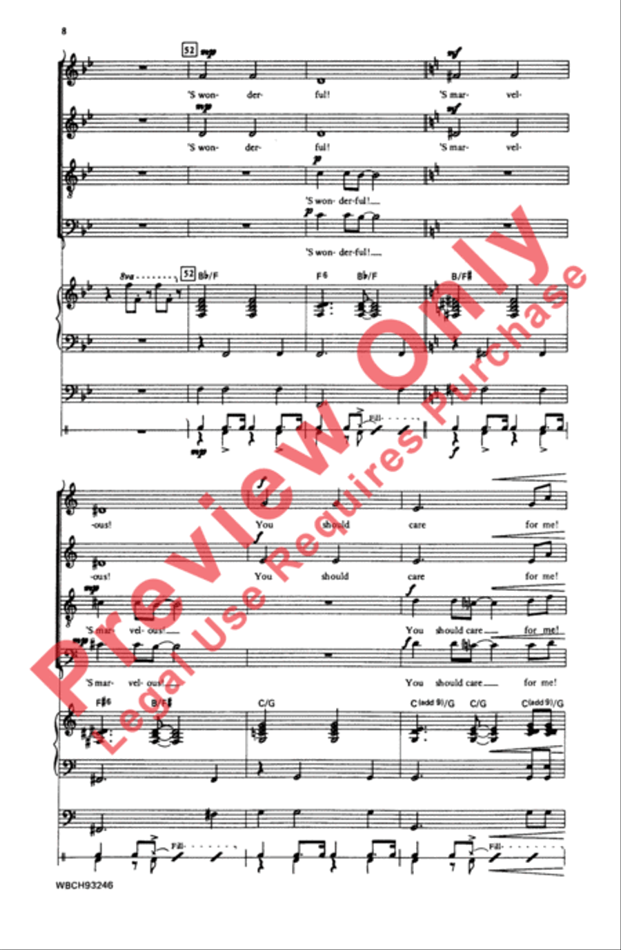 'S Wonderful 4-Part scores gallery preview page 8