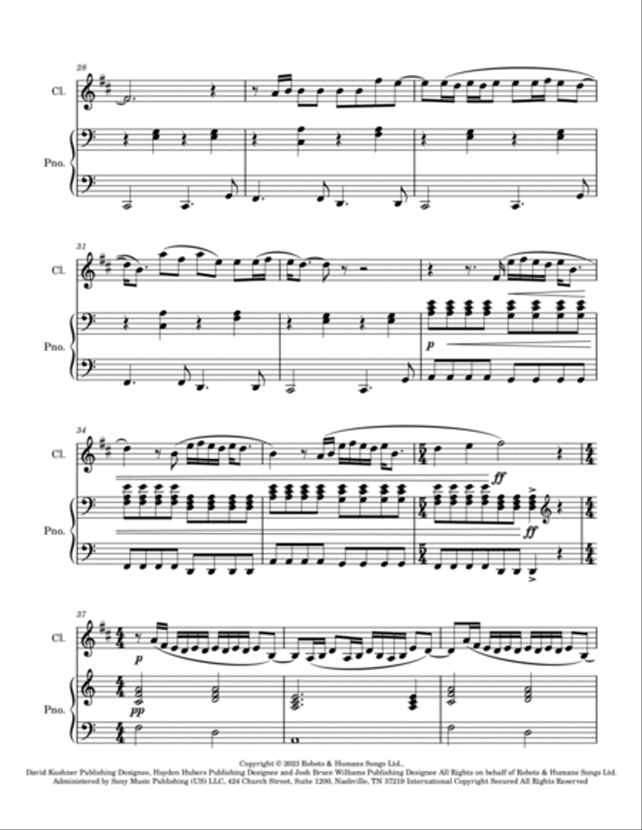 Daylight B-Flat Clarinet scores gallery preview page 3