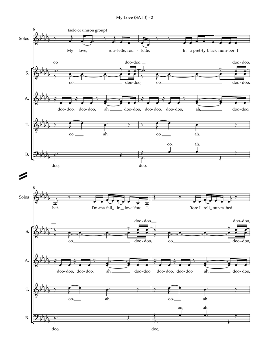 My Love Divisi scores gallery preview page 2