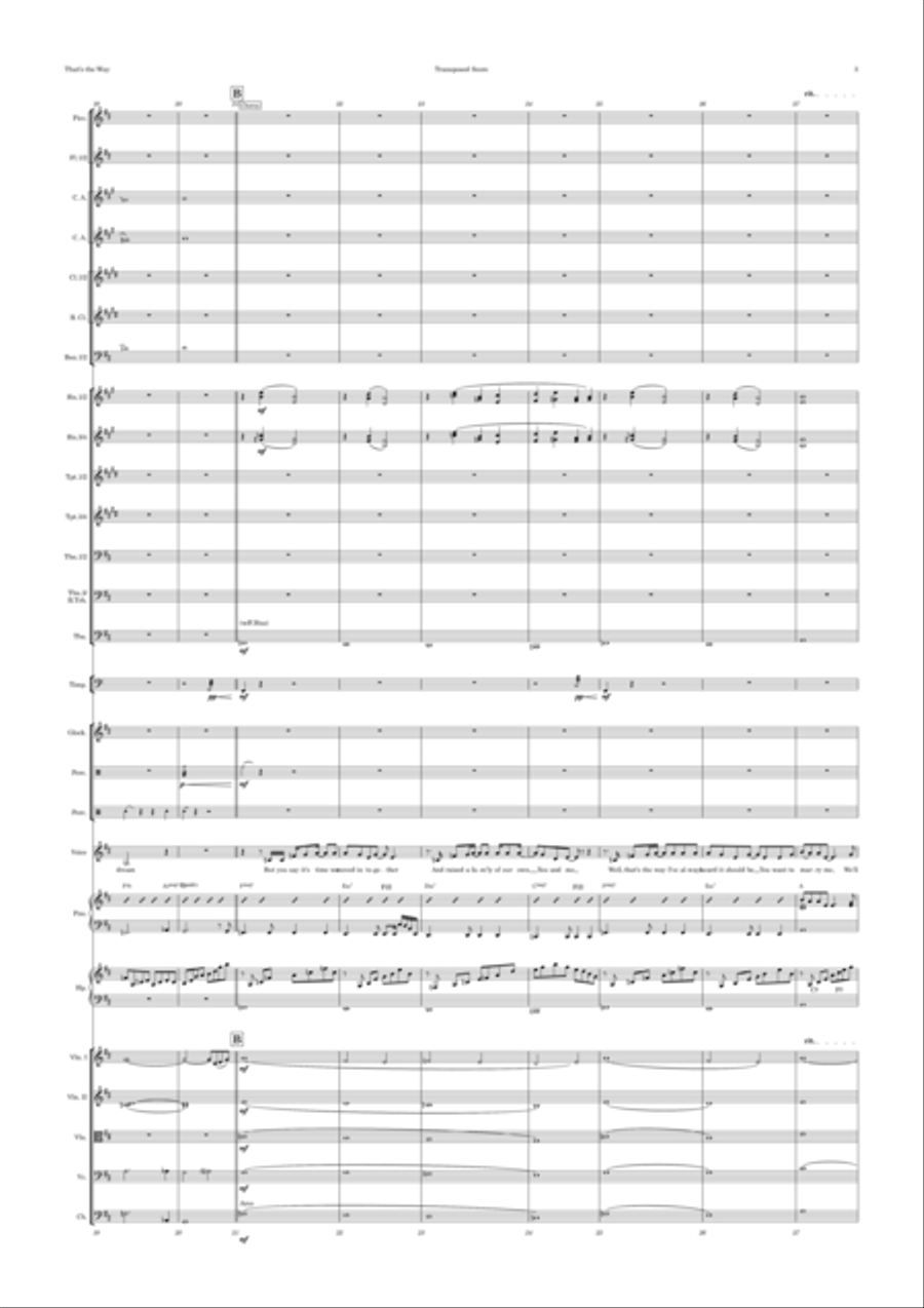 That's The Way I've Always Heard It Should Be Full Orchestra scores gallery preview page 3