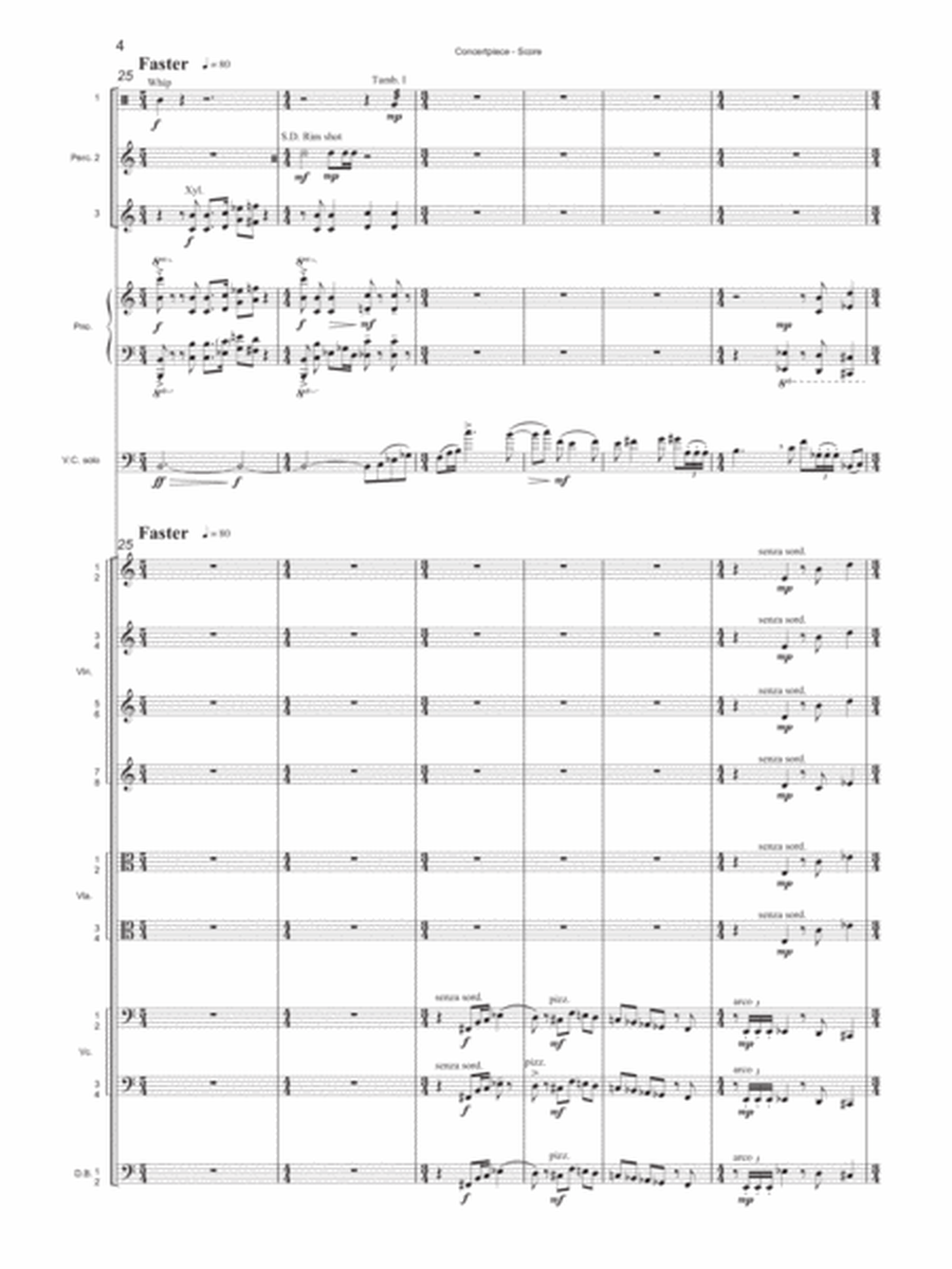 [Van de Vate] Concertpiece for Cello and Small Orchestra