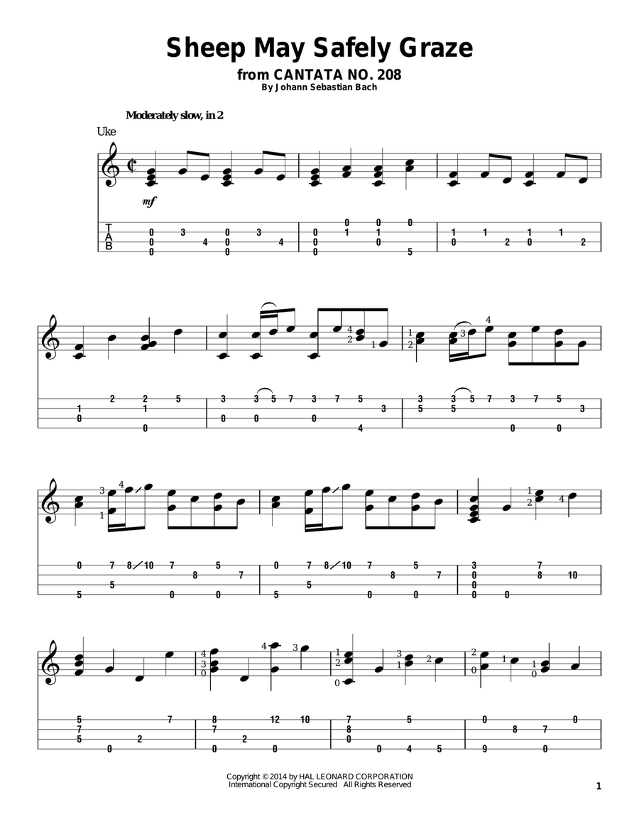 Bach on ukulele sale