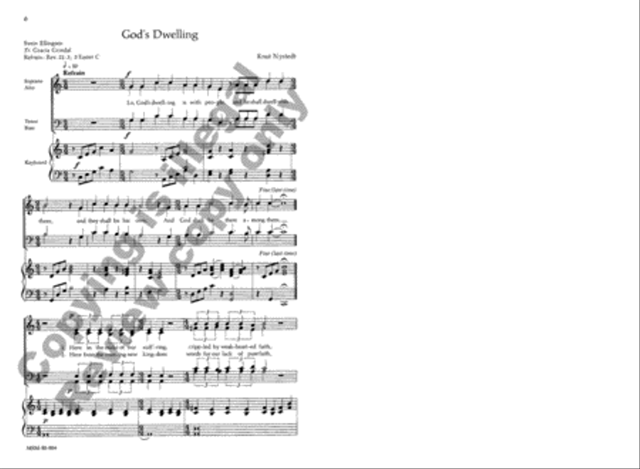Four Liturgical Songs 4-Part scores gallery preview page 5