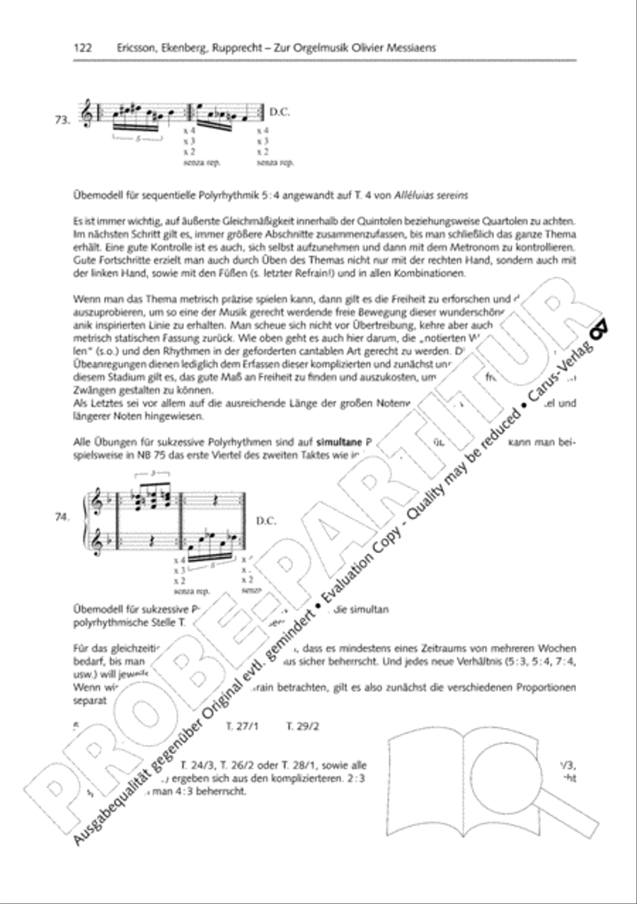 Orgelschule zur historischen Auffuhrungspraxis Organ Solo scores gallery preview page 123